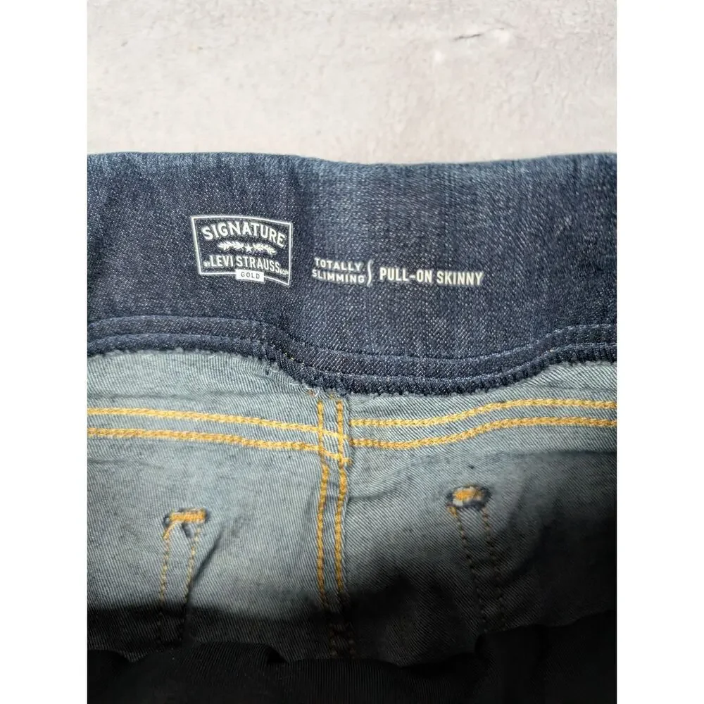 Levis Totally Slimming Pull On Skinny Jeans Womens Size 10 30 Waist Stretch